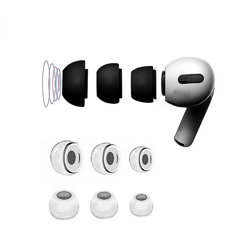 8pcs Newest Soft Silicone Earbuds Earphone Cases Earplug Cover ForApple Airpods Pro 3 Headphone Eartip Ear Tips Earcap Plu
8pcs Newest Soft Silicone Earbuds Earphone Cases Earplug Cover ForApple Airpods Pro 3 Headphone Eartip Ear Tips Earcap Plu