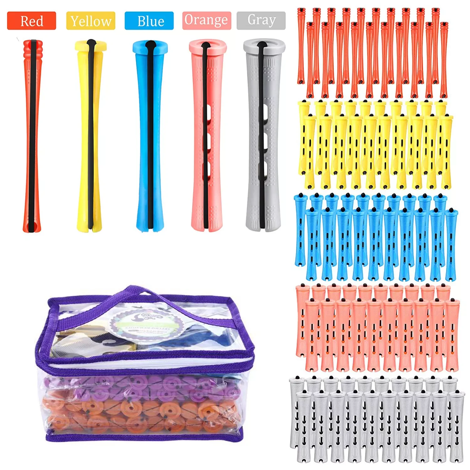 NEW2022 Rods and 100 Pieces 5 Sizes Hair Rollers with Hair Cold Wave Rods Hair Curler for Women Long Short Hair(With bag)
NEW2022 Rods and 100 Pieces 5 Sizes Hair Rollers with Hair Cold Wave Rods Hair Curler for Women Long Short Hair(With bag)