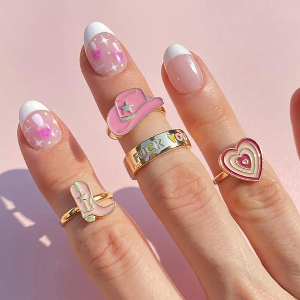 New INS Trendy Colorful Enamel Heart Letter Aesthetic Rings For Women Men Hip Hop Gold Finger Rings Party Jewelry Accessories
New INS Trendy Colorful Enamel Heart Letter Aesthetic Rings For Women Men Hip Hop Gold Finger Rings Party Jewelry Accessories