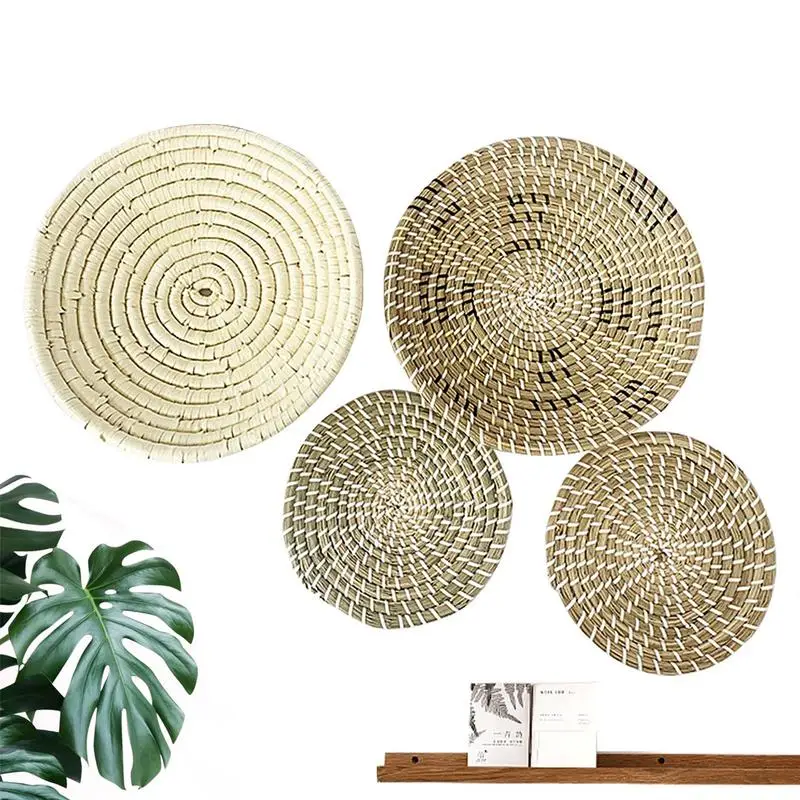 Woven Basket Wall Decor Decorative Woven Wall Decor 4 Pcs Boho Decor Handcrafted Round Trays For Living Room And Bedroom
Woven Basket Wall Decor Decorative Woven Wall Decor 4 Pcs Boho Decor Handcrafted Round Trays For Living Room And Bedroom