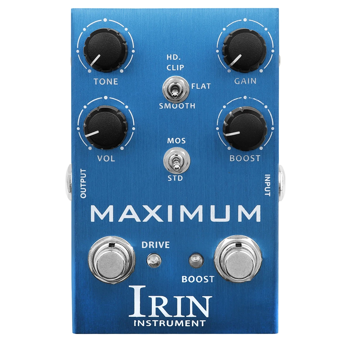 IRIN AN-41 DRIVE Channel Clean Tone without Compression BOOST Channel Wild Tone with Long Sustain MAXIMUM Overdrive Effect Pedal 
IRIN AN-41 DRIVE Channel Clean Tone without Compression BOOST Channel Wild Tone with Long Sustain MAXIMUM Overdrive Effect Pedal