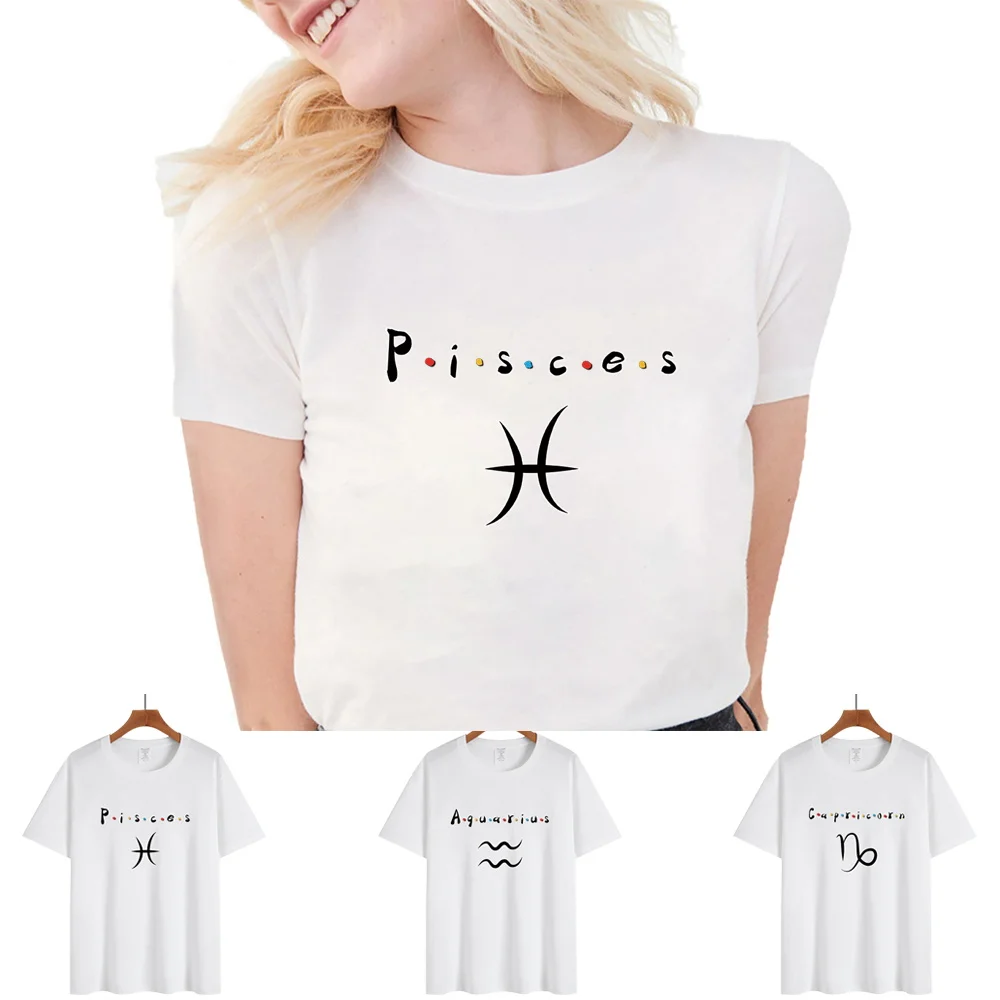 T-shirt Top Women 2022 Summer New Harajuku Round Neck Short Sleeve Tshirts Casual All-match Tees Constellation Print Clothing
T-shirt Top Women 2022 Summer New Harajuku Round Neck Short Sleeve Tshirts Casual All-match Tees Constellation Print Clothing
