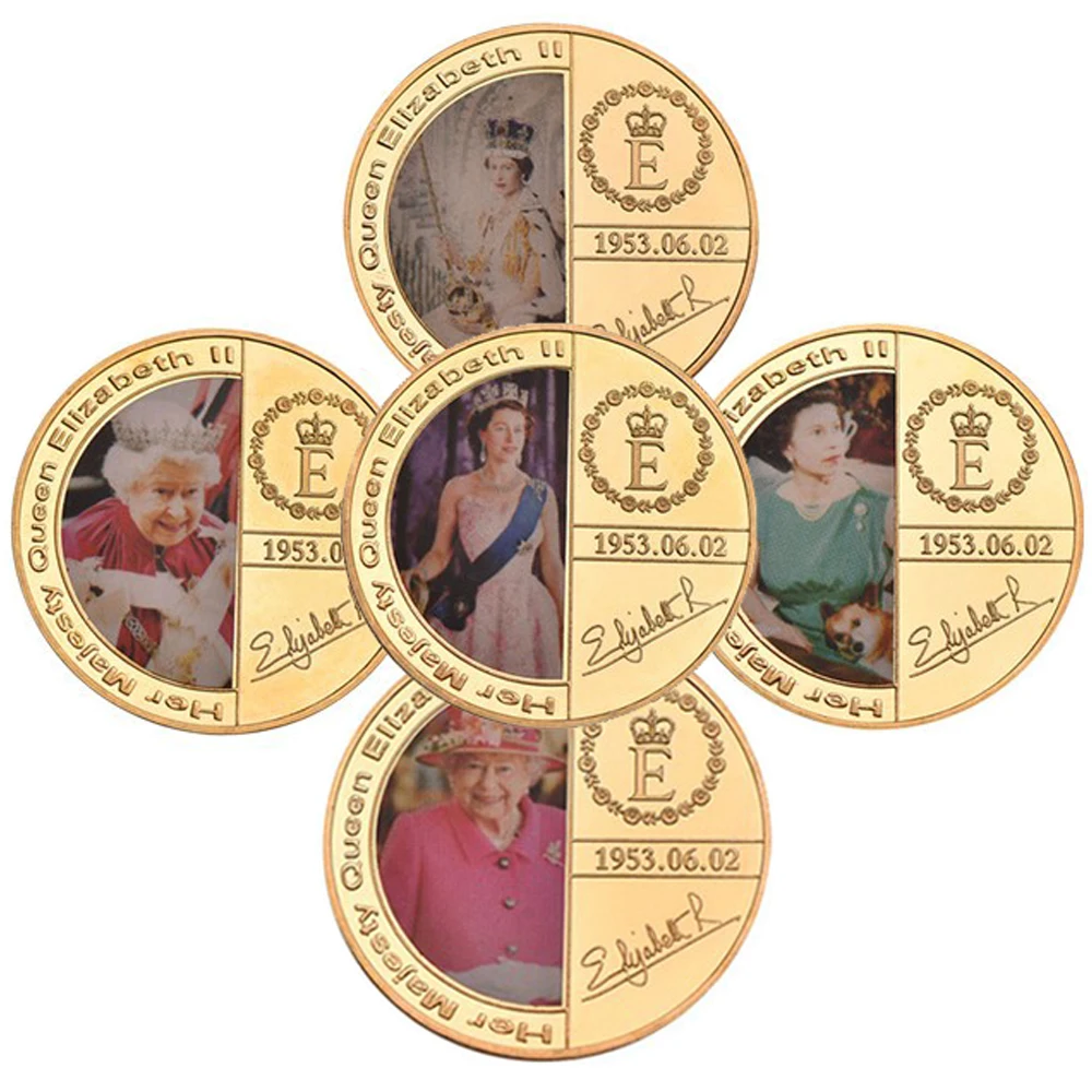 Uk queen collectibles Her Majesty The Queen Elizabeth II Gold Commemorative Coin Prince Philip Souvenir Challenge Coin Gifts
Uk queen collectibles Her Majesty The Queen Elizabeth II Gold Commemorative Coin Prince Philip Souvenir Challenge Coin Gifts
