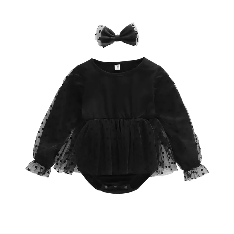 Baby Girl 2Pcs Fall Outfits Long Sleeve Dots Print Mesh Skirt Bodysuit with Headband Set Infant Clothes
Baby Girl 2Pcs Fall Outfits Long Sleeve Dots Print Mesh Skirt Bodysuit with Headband Set Infant Clothes