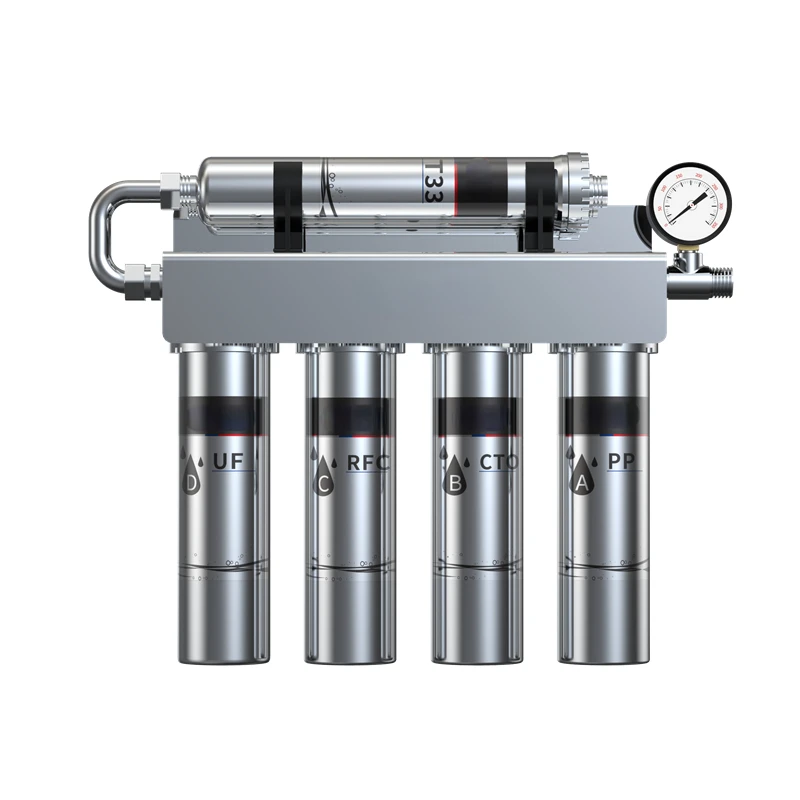 Factory Household 5 Stages 304 Stainless Steel UF Water Purifier With Ultra filter Membrane
Factory Household 5 Stages 304 Stainless Steel UF Water Purifier With Ultra filter Membrane