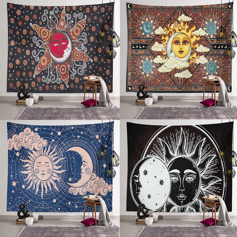 New Sun Face Tapestry Bohemian Bedside Tapestry Background Cloth Home Fabric Peach Skin Hanging Cloth
New Sun Face Tapestry Bohemian Bedside Tapestry Background Cloth Home Fabric Peach Skin Hanging Cloth