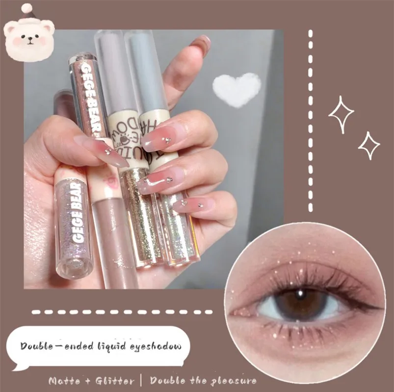 1pcs Double Head Liquid Eye Shadow Cold Fog Grey Blue Matte And Pearlescent Flash Drill Eye Shadow Stick Beauty Makeup Tools
1pcs Double Head Liquid Eye Shadow Cold Fog Grey Blue Matte And Pearlescent Flash Drill Eye Shadow Stick Beauty Makeup Tools