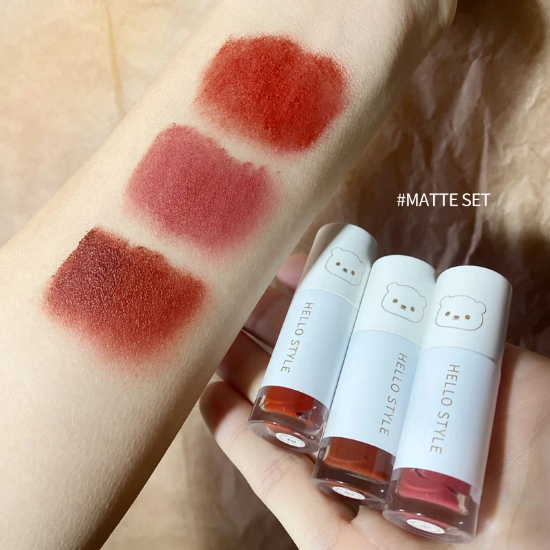 3pcs/set Mist Soft Velvet Lipstick Cigarette Tube Glazed Mirror Water Lip Gloss Longlasting Red Sexy Lip Tint Cosmetic TSLM2
3pcs/set Mist Soft Velvet Lipstick Cigarette Tube Glazed Mirror Water Lip Gloss Longlasting Red Sexy Lip Tint Cosmetic TSLM2