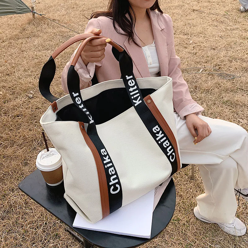 Ladies Canvas Tote Bag New Trendy Large-capacity Handbag Letter Shoulder Strap Ins Student Shoulder Bag Womens Casual Tote
Ladies Canvas Tote Bag New Trendy Large-capacity Handbag Letter Shoulder Strap Ins Student Shoulder Bag Womens Casual Tote