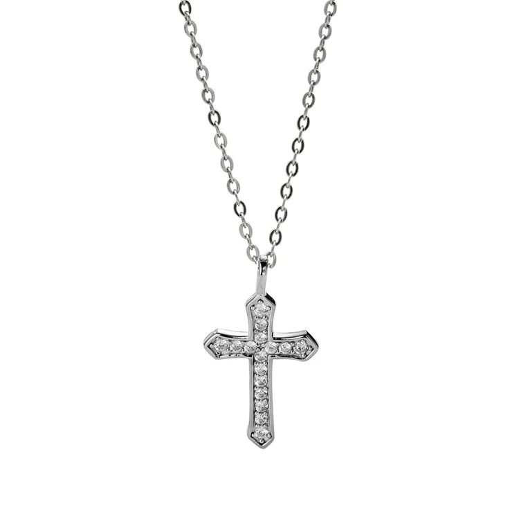 Zhanhao Cross Necklace Zircon S925 Sterling Silver Zirconia Band Pendant for Party Factory Direct Sale
Zhanhao Cross Necklace Zircon S925 Sterling Silver Zirconia Band Pendant for Party Factory Direct Sale