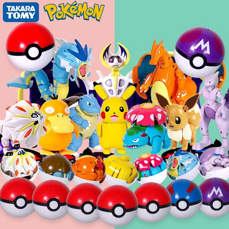 Genuine Pokemon Toy Pocket Monster Pokeball Deformation Pikachu Eevee Psyduck Pet Anime Figure Model for Kids Birthday Gifts
Genuine Pokemon Toy Pocket Monster Pokeball Deformation Pikachu Eevee Psyduck Pet Anime Figure Model for Kids Birthday Gifts