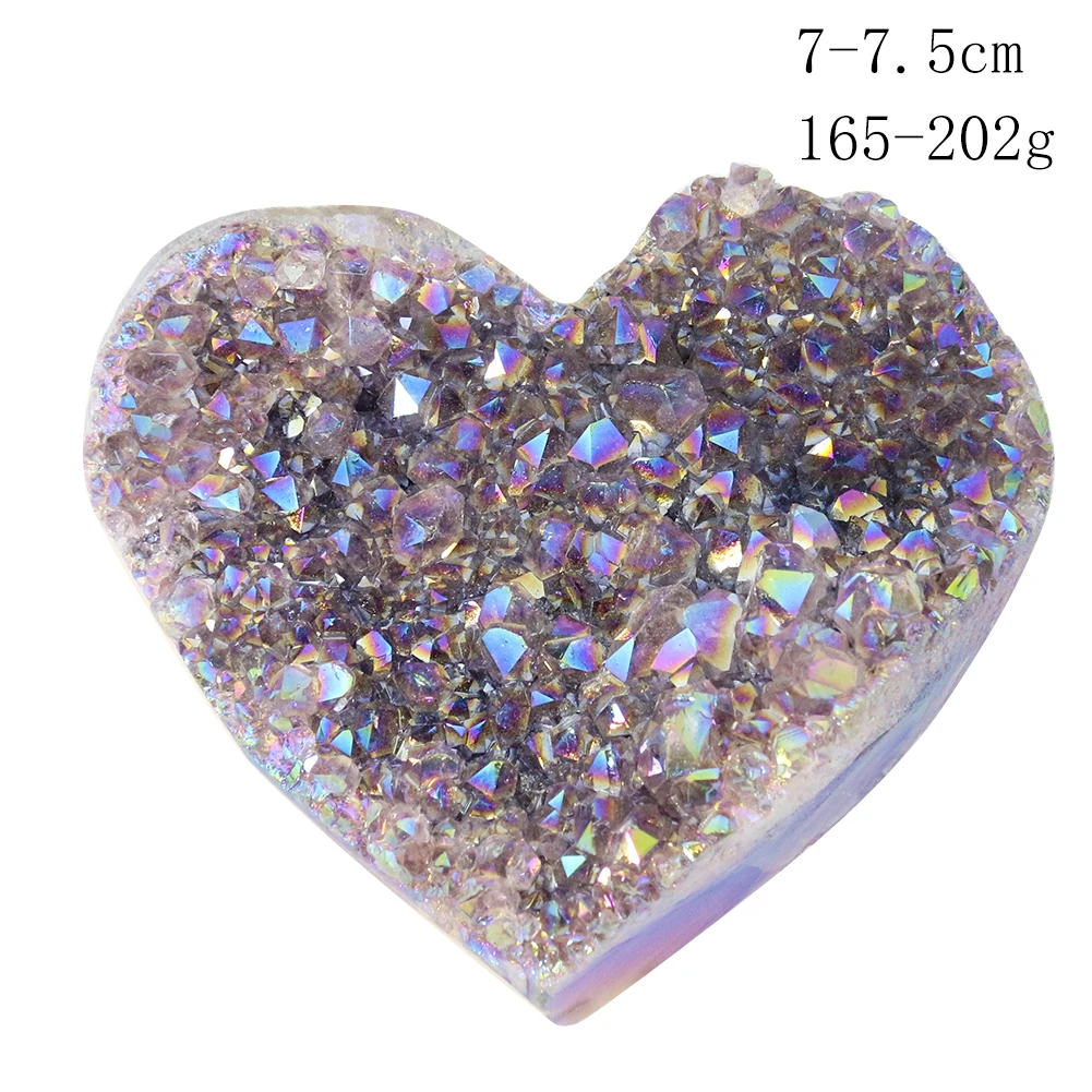 

Dazzling Natural Amethyst Raw Ore Gemstone Quarz Love Heart Laboratory Tourmaline Specimen Sparkling Paperweight Healing Decor