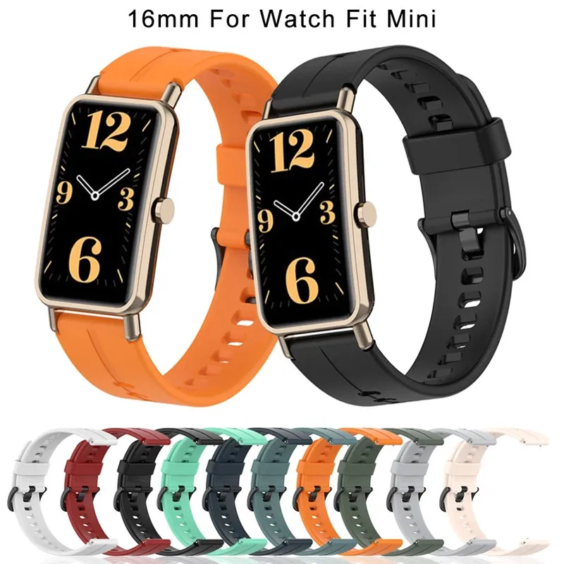 16MM Watch Band For Huawei Watch Fit Mini Watchband Strap Silicone Bracelet Wristband Replacement Correa Accessories
16MM Watch Band For Huawei Watch Fit Mini Watchband Strap Silicone Bracelet Wristband Replacement Correa Accessories