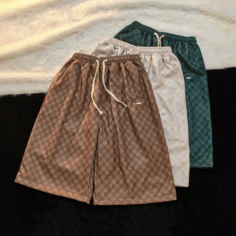 Casual Shorts American Retro High Street Niche Checkerboard Wide Leg Sweatpants Couple Loose Ins Five-point Pants Couple
Casual Shorts American Retro High Street Niche Checkerboard Wide Leg Sweatpants Couple Loose Ins Five-point Pants Couple