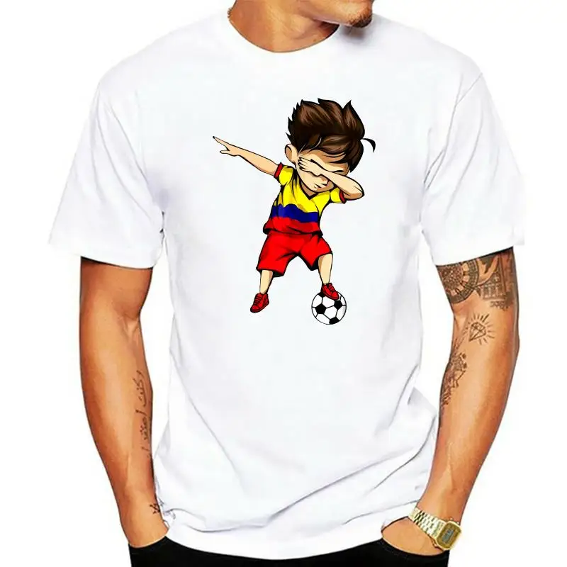 Dabbing Soccer Boy Colombia Jersey Shirt Colombian Football Trendy Creative Graphic Fashion Printed T shirt Top 
Dabbing Soccer Boy Colombia Jersey Shirt Colombian Football Trendy Creative Graphic Fashion Printed T shirt Top