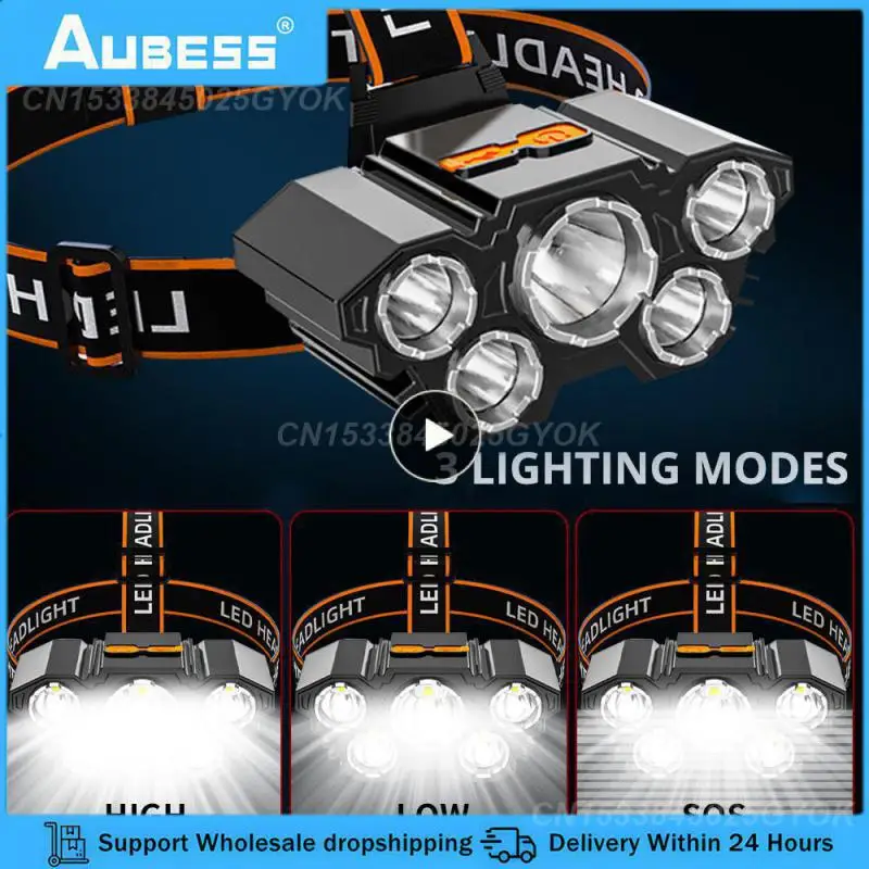 1~5PCS Rechargeable Headlamp Portable 5LED Headlight Built in Battery Torch Portable Working Light Fishing Camping Head Light
1~5PCS Rechargeable Headlamp Portable 5LED Headlight Built in Battery Torch Portable Working Light Fishing Camping Head Light
