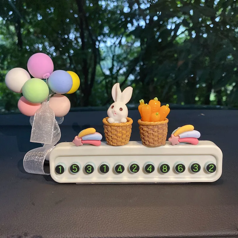 Creative cute cartoon personality Car accessories for girls Car Temporary parking card Telephone number plate New car supplies
Creative cute cartoon personality Car accessories for girls Car Temporary parking card Telephone number plate New car supplies