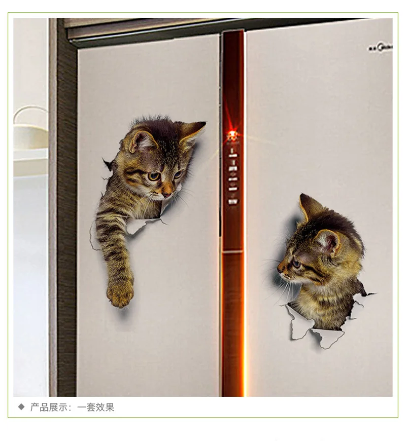 Creative Cat Three-dimensional Wall Sticker Decorative Sticker Personalized Refrigerator Notebook Toilet Sticker
Creative Cat Three-dimensional Wall Sticker Decorative Sticker Personalized Refrigerator Notebook Toilet Sticker