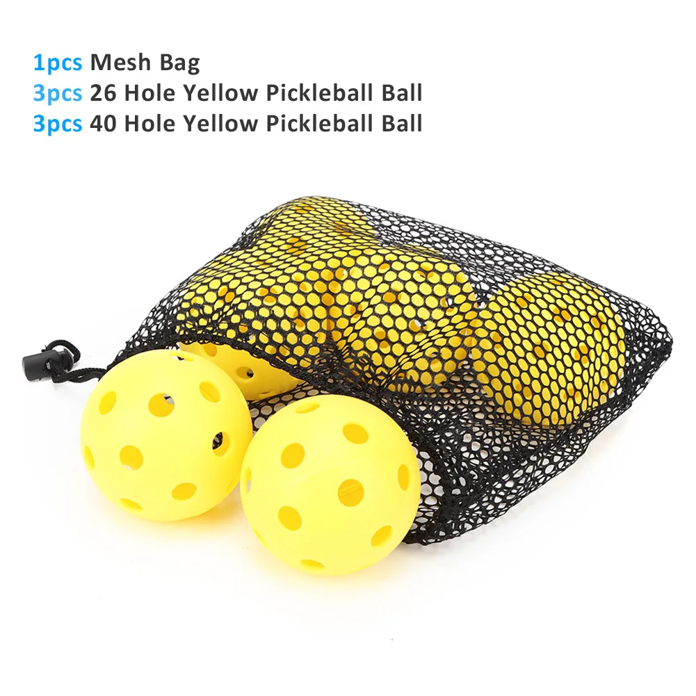 6pcs Pickleball Balls 40 Holes and 26 Holes High Bounce Pickleball Balls pickleballspickleball
6pcs Pickleball Balls 40 Holes and 26 Holes High Bounce Pickleball Balls pickleballspickleball