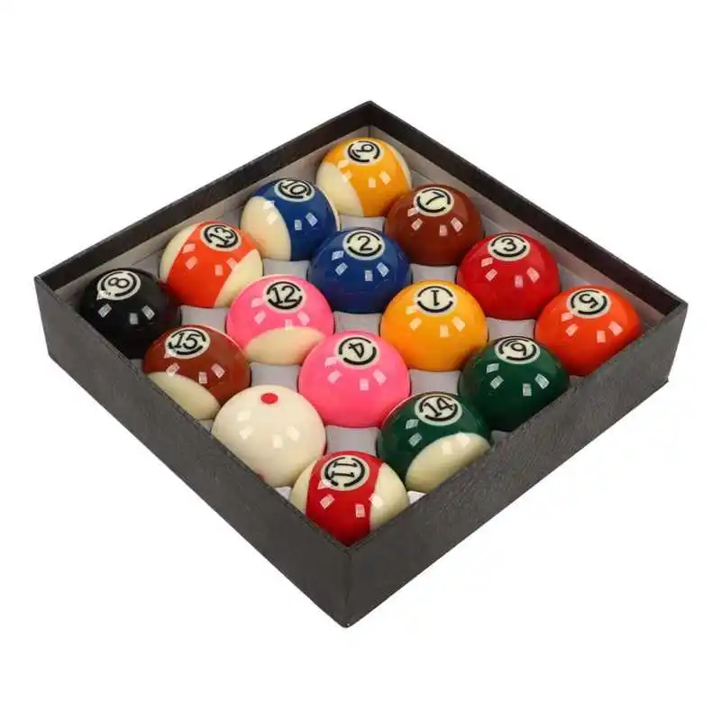 5.72cm Billiards Balls 16 Pieces Large Size American Style Black King Kong Resin Pool Balls Set For Entertainment
5.72cm Billiards Balls 16 Pieces Large Size American Style Black King Kong Resin Pool Balls Set For Entertainment
