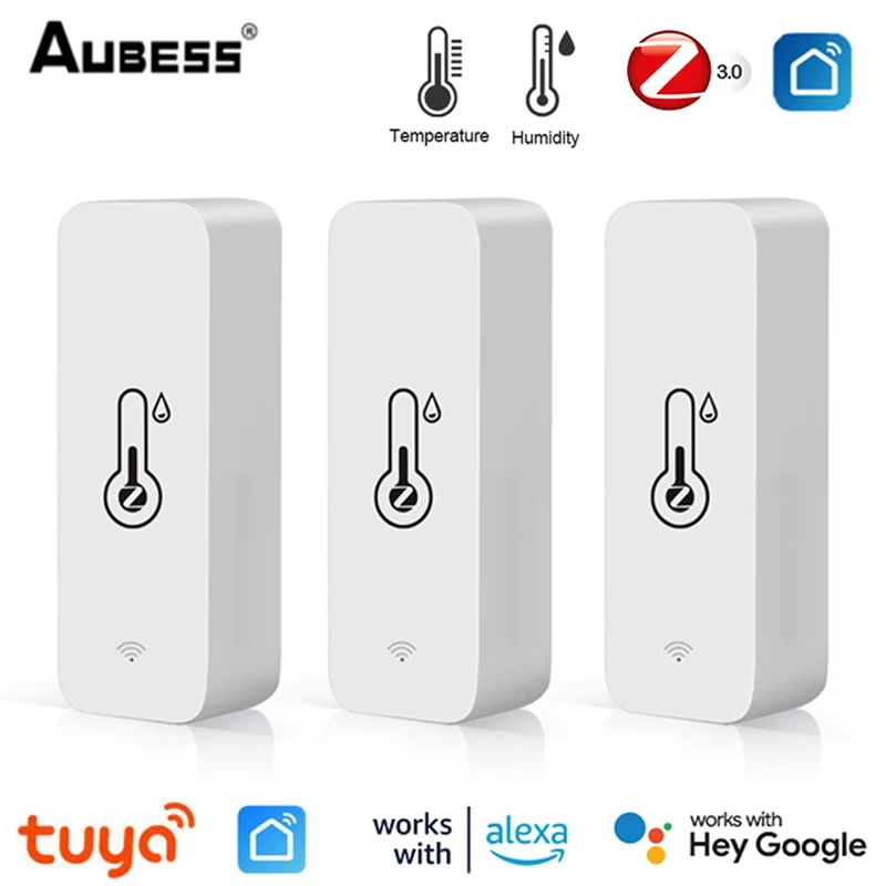 Tuya Zigbee Smart Temperature And Humidity Sensor APP Remote Monitor Var SmartLife WorkWith Alexa Google Assistan For Smart Home
Tuya Zigbee Smart Temperature And Humidity Sensor APP Remote Monitor Var SmartLife WorkWith Alexa Google Assistan For Smart Home
