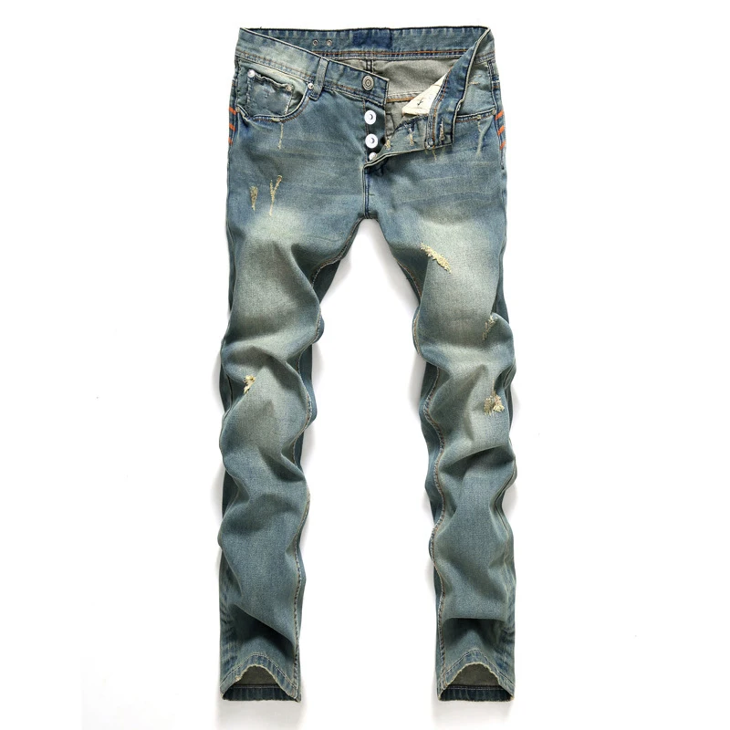 New Fashion Hole Jeans Denim Men Long Trousers Straight Ripped Distressed Pants Masculino Casual Brand Simple Plus Size
New Fashion Hole Jeans Denim Men Long Trousers Straight Ripped Distressed Pants Masculino Casual Brand Simple Plus Size