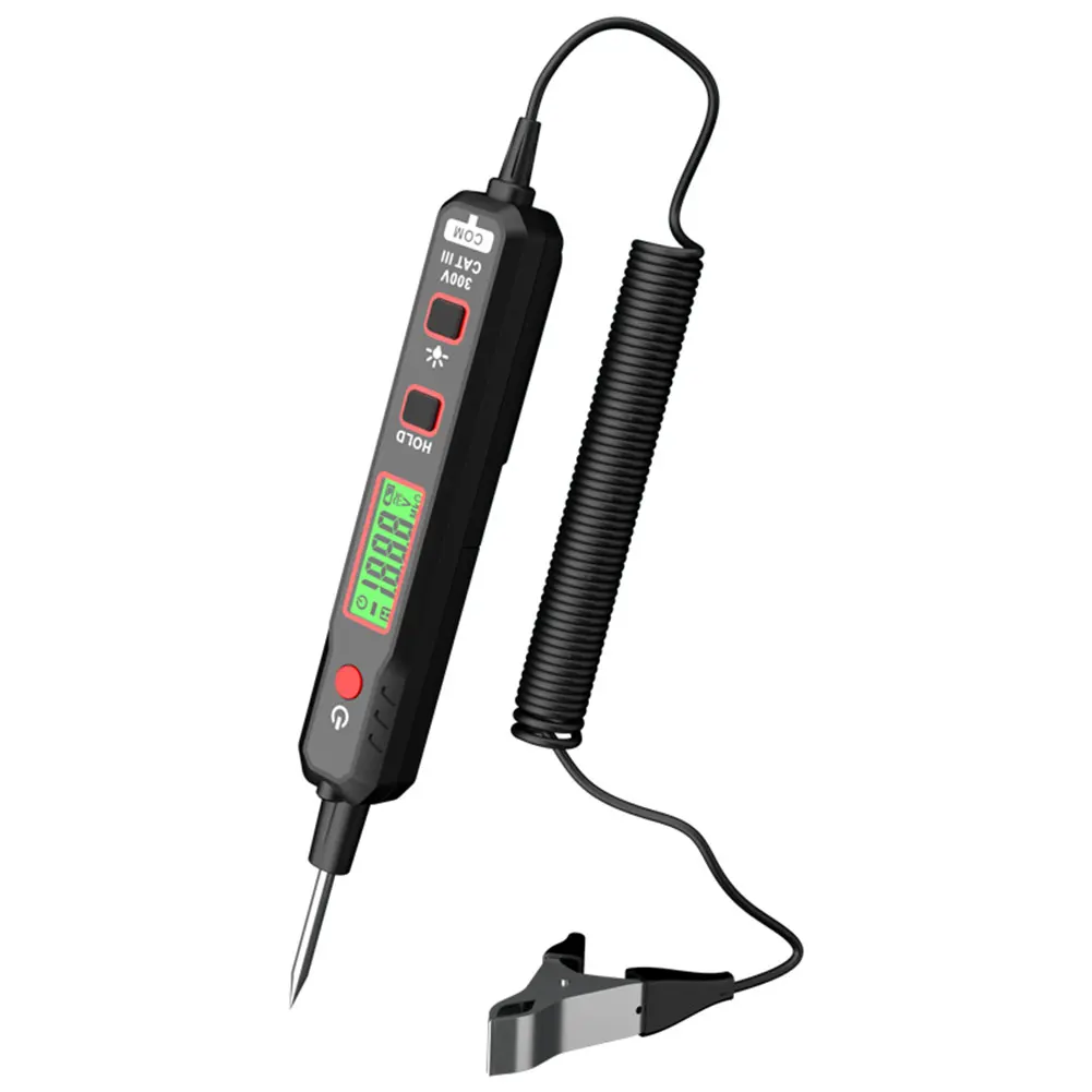 Voltage Detector Tester Pen LCD Display Circuit Tester 300V Breakpoint Detector Sensitivity with Backlight Smart Multimeter
Voltage Detector Tester Pen LCD Display Circuit Tester 300V Breakpoint Detector Sensitivity with Backlight Smart Multimeter