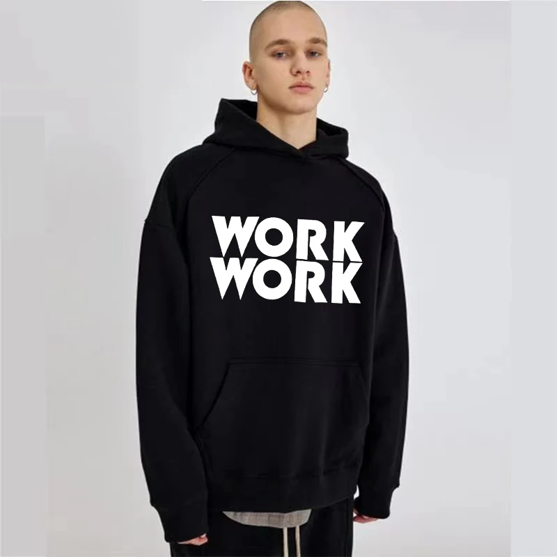 Mens WORK WORK Printed Fashion Hoodie Man Sweatshirt Cool Hooded Hip Hop Casual Ladies Unisex High Quality Pullover Hoodie
Mens WORK WORK Printed Fashion Hoodie Man Sweatshirt Cool Hooded Hip Hop Casual Ladies Unisex High Quality Pullover Hoodie