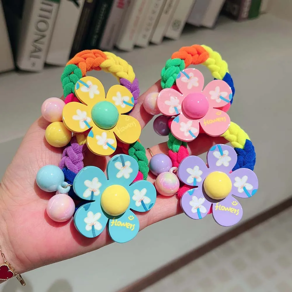 Acrylic Color Print Flower Cloth Woven High Elastic Hair Band For Girl Children Cute Fairy Sweet Bun Ponytail Rubber Ties Rope 
Acrylic Color Print Flower Cloth Woven High Elastic Hair Band For Girl Children Cute Fairy Sweet Bun Ponytail Rubber Ties Rope