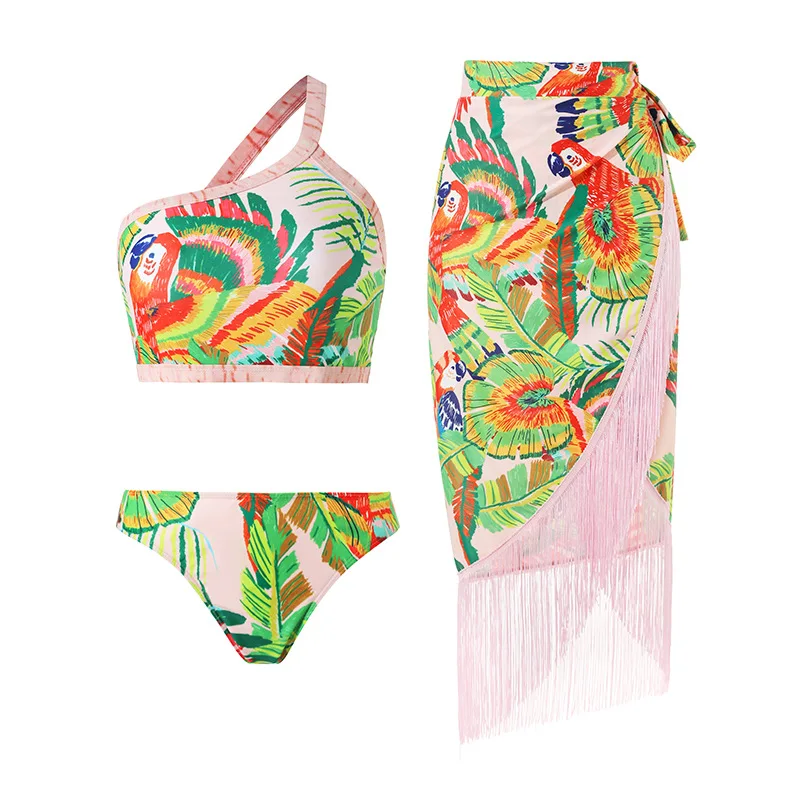 2023 European and American New Split Swimsuit Suit Women's Tight-fitting and Thin Printed Tassel Strap Swimsuit
2023 European and American New Split Swimsuit Suit Women's Tight-fitting and Thin Printed Tassel Strap Swimsuit
