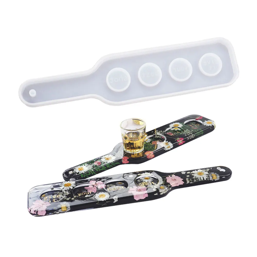 1 Piece Shot Glass Serving Tray Mold,Shot Glass Holder Mold for Resin,4 Holes Shot Glasses Tray Resin Mold, for Party Home Decor
1 Piece Shot Glass Serving Tray Mold,Shot Glass Holder Mold for Resin,4 Holes Shot Glasses Tray Resin Mold, for Party Home Decor