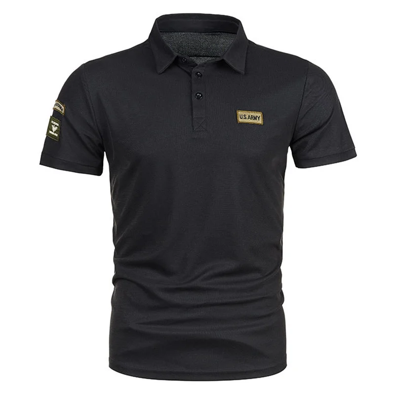 23 Men's Polo Shirt Summer Casual Business Men Solid Polo Shirt T-Shirt Short Sleeve Outdoor Military Style Polo O-Neck T-Shirt
23 Men's Polo Shirt Summer Casual Business Men Solid Polo Shirt T-Shirt Short Sleeve Outdoor Military Style Polo O-Neck T-Shirt
