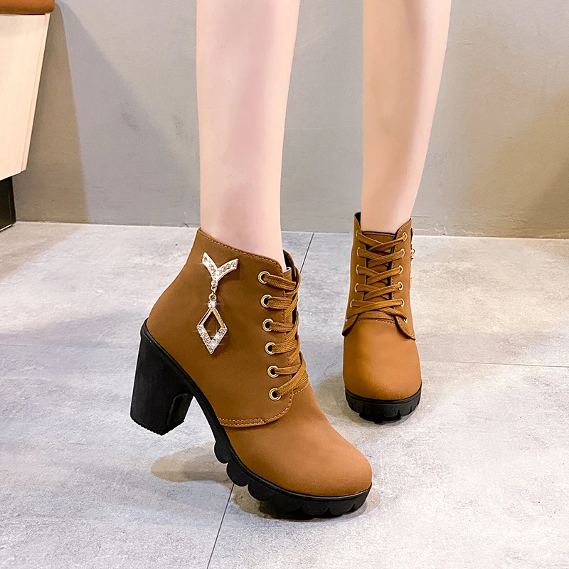 Women's Nude Boots 2022 Spring Autumn New Women's High Heels Boots High Quality Lace Up Roman Style Women's Shoes 35-42
Women's Nude Boots 2022 Spring Autumn New Women's High Heels Boots High Quality Lace Up Roman Style Women's Shoes 35-42
