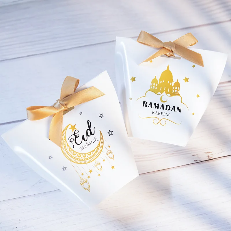 10pcs Eid Mubarak Candy Box Ramadan Kareem Gift Packaging Bag Islamic Muslim Festival Al-Fitr Eid Party Favor Wedding Decoration
10pcs Eid Mubarak Candy Box Ramadan Kareem Gift Packaging Bag Islamic Muslim Festival Al-Fitr Eid Party Favor Wedding Decoration