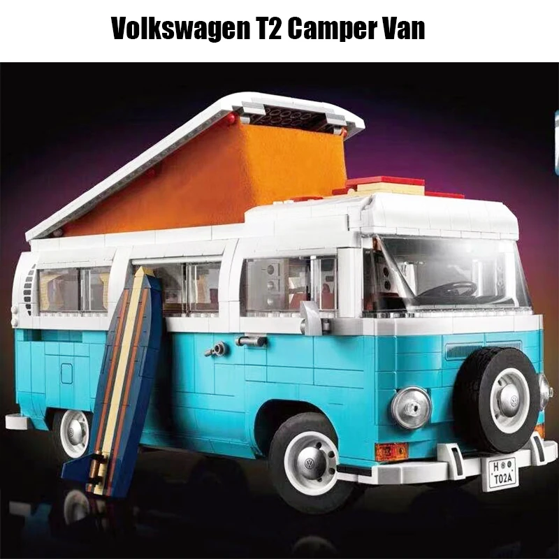 T2 Camper Car Van Compatible Moc-10279 Diy Building Blocks Bricks Classic Car Model Kids Gift Toys
T2 Camper Car Van Compatible Moc-10279 Diy Building Blocks Bricks Classic Car Model Kids Gift Toys