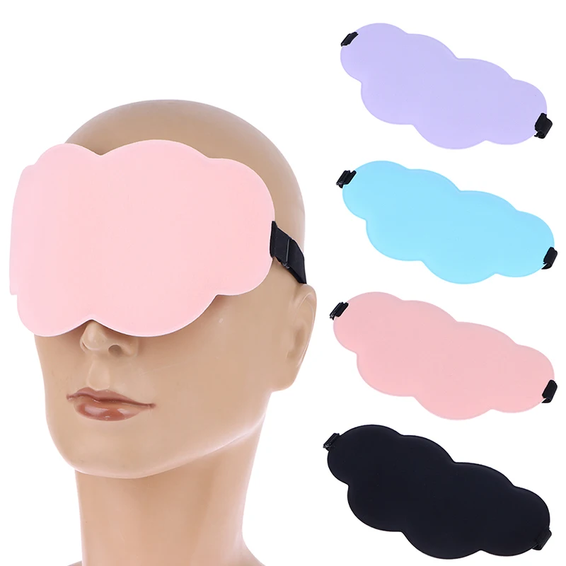 

1Pc Eyeshade Sleeping Mask Silk Eye Mask Cover Travel Eyepatch Blindfold Solid Portable Rest Relax Eye Shade Cover Soft Pad