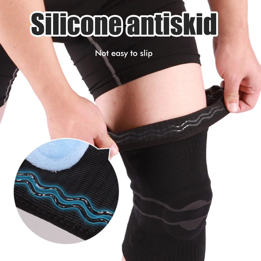 2Pc Knee Brace Silicone Strip Shock Protector Knee Brace Pad Support Compression Breathable Running Support Climbing Knee Sleeve
2Pc Knee Brace Silicone Strip Shock Protector Knee Brace Pad Support Compression Breathable Running Support Climbing Knee Sleeve