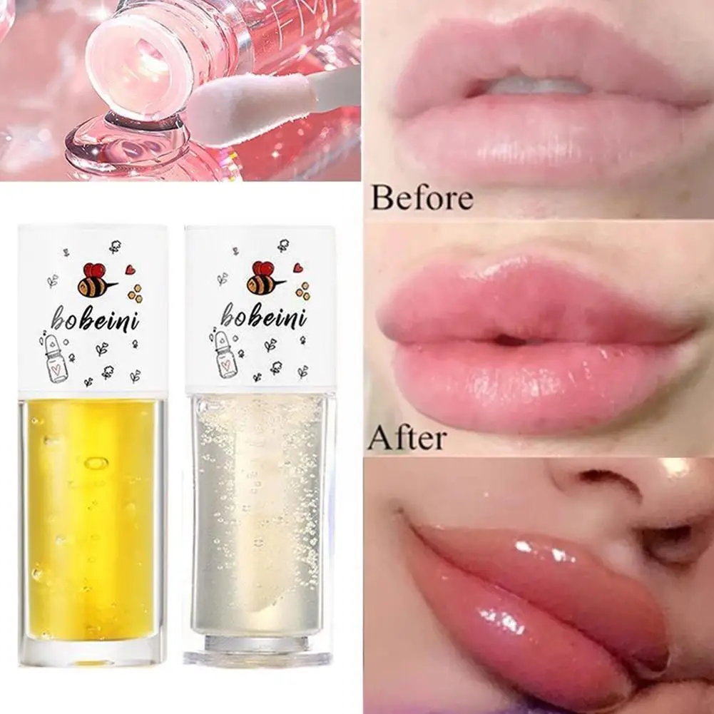 

Moisturizing Plumping Lip Gloss Lip Plumper Enhancer Lips Lip Reduce Serum Essence Repairing Lines Fine Oil Care Mask Pump G9X9