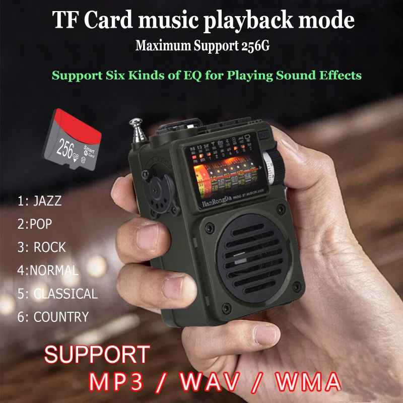 Портативный Bluetooth-динамик, Полнодиапазонный радиоприемник MW/FM/SW/WB, музыкальный плеер с поддержкой TF карточка-таймер, отключение, поисковая с...
Портативный Bluetooth-динамик, Полнодиапазонный радиоприемник MW/FM/SW/WB, музыкальный плеер с поддержкой TF карточка-таймер, отключение, поисковая с...