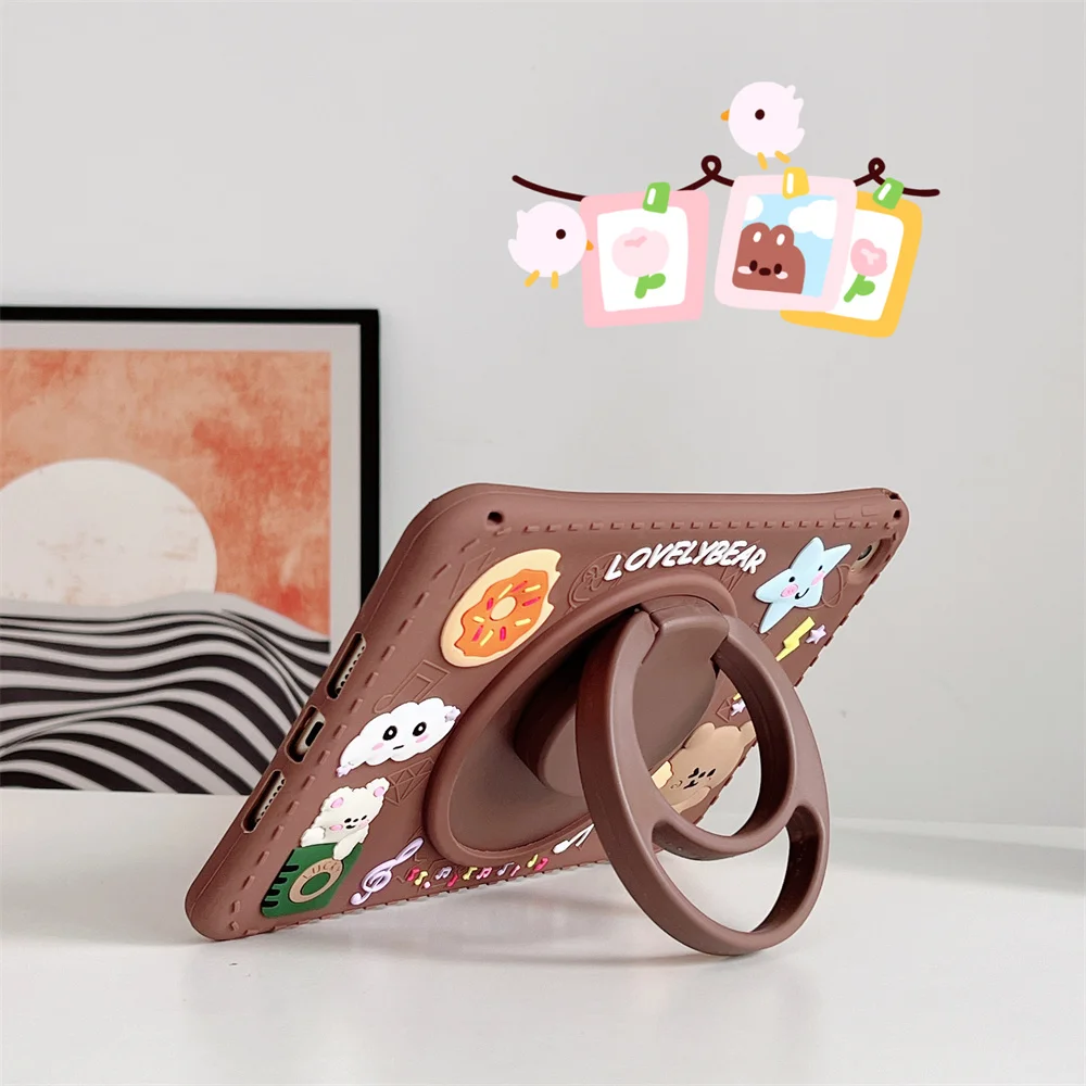 Tablet Case for iPad Air 4 5 10.9 Inch 2020 2022 360 Degree Rotating Ring Stand Soft Silicone Protective Kids Shockproof Shell
Tablet Case for iPad Air 4 5 10.9 Inch 2020 2022 360 Degree Rotating Ring Stand Soft Silicone Protective Kids Shockproof Shell