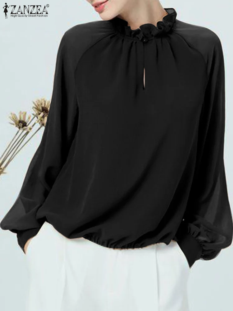 Full Sleeve O-Neck Thin Button Shirt Bohemian Fashion Elegant Casual Holiday Beach Tops ZANZEA Women Summer Solid Color Blouse
Full Sleeve O-Neck Thin Button Shirt Bohemian Fashion Elegant Casual Holiday Beach Tops ZANZEA Women Summer Solid Color Blouse
