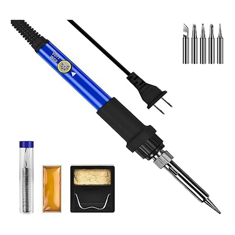 Soldering Iron Kit Soldering Gunsoldering Iron Kit Adjustable Temperature Solder Iron 9-In-1 60W With 5 Iron Tipsus Plug
Soldering Iron Kit Soldering Gunsoldering Iron Kit Adjustable Temperature Solder Iron 9-In-1 60W With 5 Iron Tipsus Plug