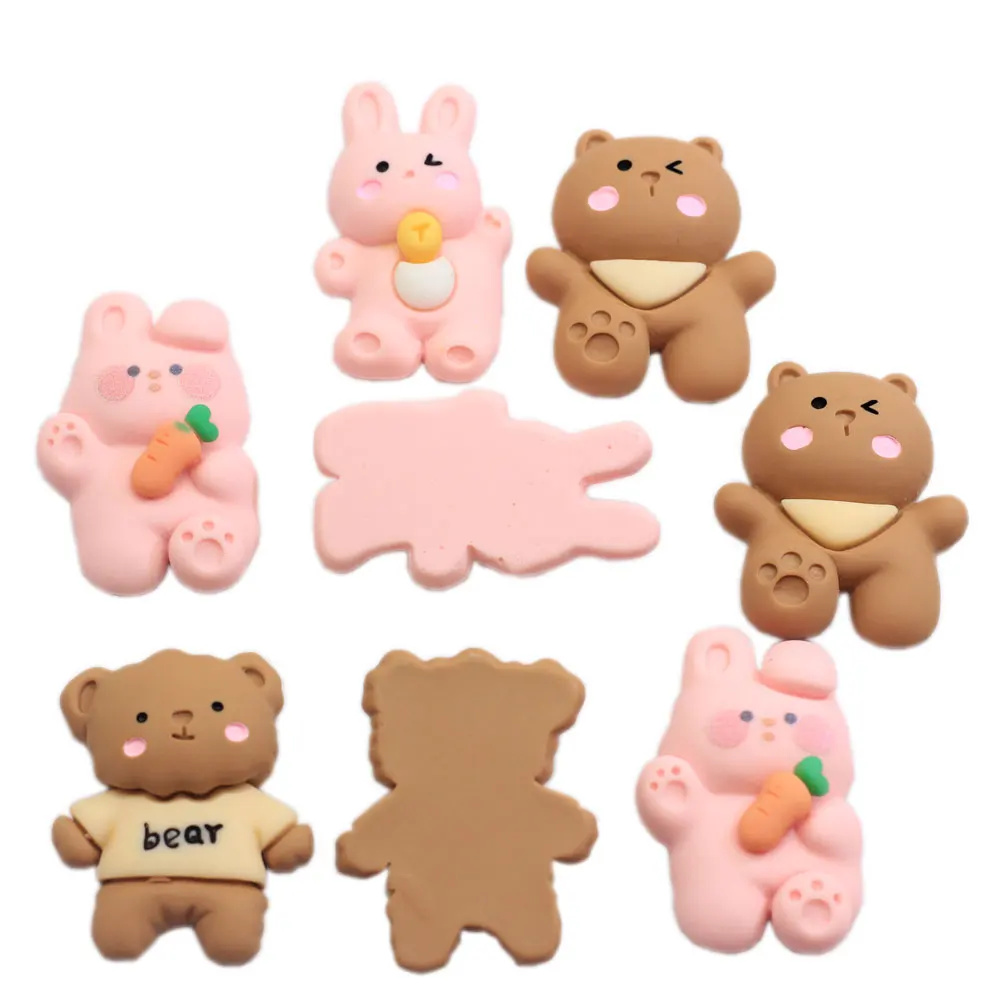 Resin Cartoon Bear Happy Rabbit Flat Back Cabochons Scrapbook Craft DIY Jewelry Making Embellishments Accessories
Resin Cartoon Bear Happy Rabbit Flat Back Cabochons Scrapbook Craft DIY Jewelry Making Embellishments Accessories