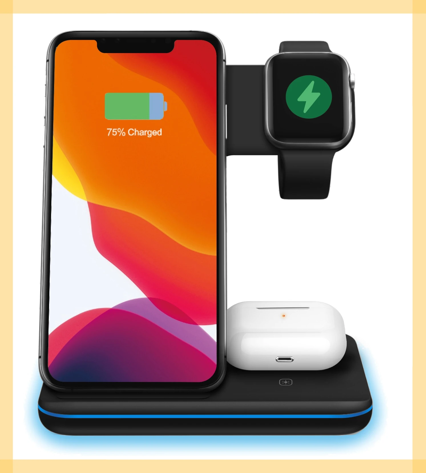 in 1 Wireless Charger Stand 15W Qi Fast Charging Dock Station for Apple Watch iWatch 7 AirPods Pro For iPhone 13 12 XS 8 Plus
in 1 Wireless Charger Stand 15W Qi Fast Charging Dock Station for Apple Watch iWatch 7 AirPods Pro For iPhone 13 12 XS 8 Plus