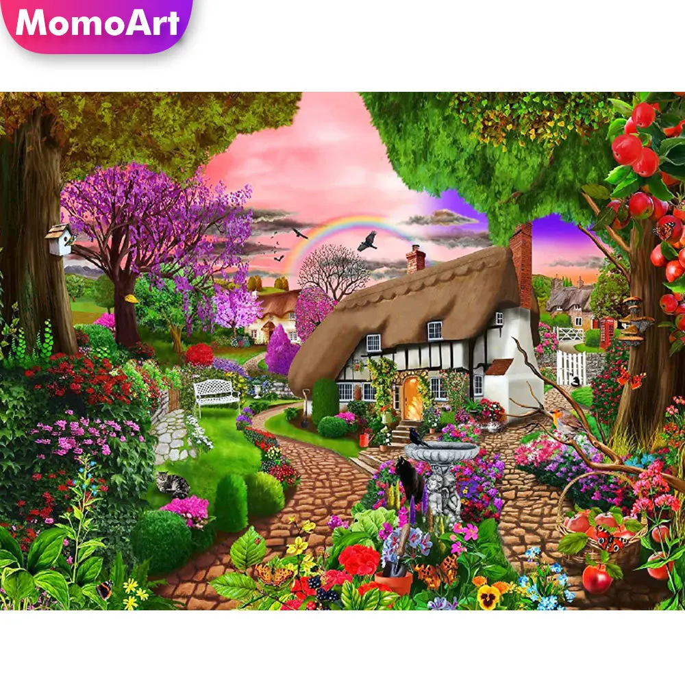 MomoArt Алмазная вышивка сад дом картина стразами искусство стены полная площадь Алмазная мозаика пейзаж рукоделие подарок ручной работы деко...
MomoArt Алмазная вышивка сад дом картина стразами искусство стены полная площадь Алмазная мозаика пейзаж рукоделие подарок ручной работы деко...