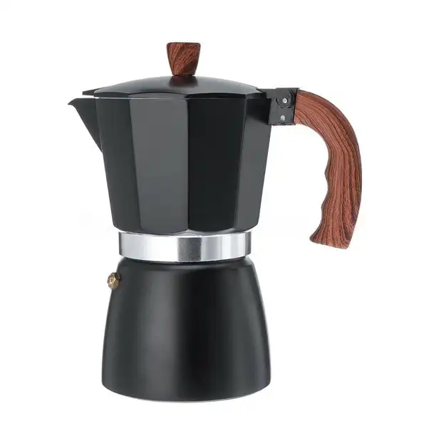 Aluminum Italian Style Espresso Coffee Maker, 6 Cups Espresso Maker, Cuban and Greca coffee maker, 300ML moka coffee pot (Black)
Aluminum Italian Style Espresso Coffee Maker, 6 Cups Espresso Maker, Cuban and Greca coffee maker, 300ML moka coffee pot (Black)
