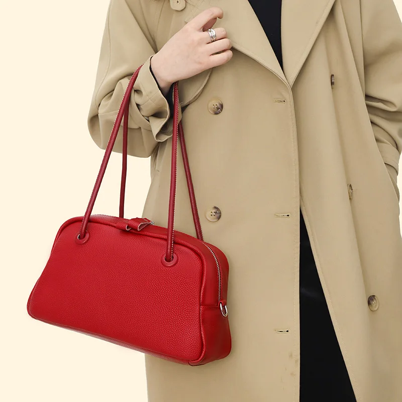 Genuine leather women Boston bag Casual big design solid color Shoulder Crossbody bags green ladies handbag bolsa
Genuine leather women Boston bag Casual big design solid color Shoulder Crossbody bags green ladies handbag bolsa