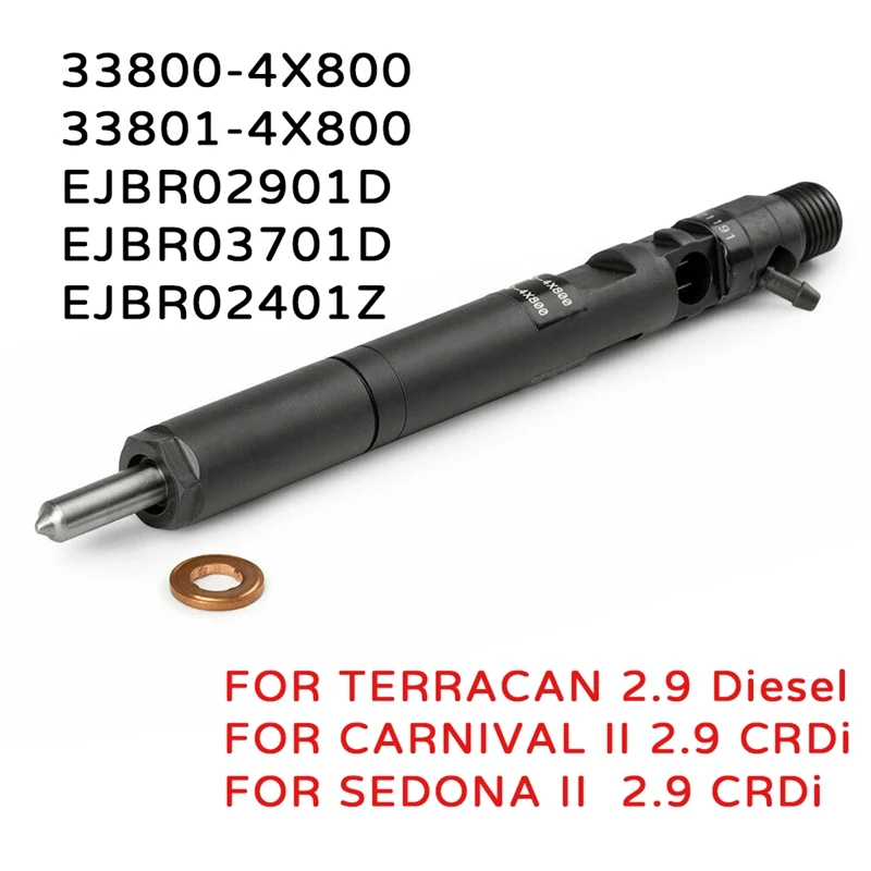Новый Delphi CRDI-дизельный топливный инжектор ejbr0295000 для Hyundai townan KIA Carnival Sedona 2,9 33800-4X800, 2 шт.
Новый Delphi CRDI-дизельный топливный инжектор ejbr0295000 для Hyundai townan KIA Carnival Sedona 2,9 33800-4X800, 2 шт.