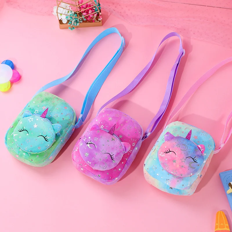 Unicorn Plush Cartoon Shoulder Bag Crossbody Messenger Bags for Girls Party Gift Rainbow Handbag Purse
Unicorn Plush Cartoon Shoulder Bag Crossbody Messenger Bags for Girls Party Gift Rainbow Handbag Purse