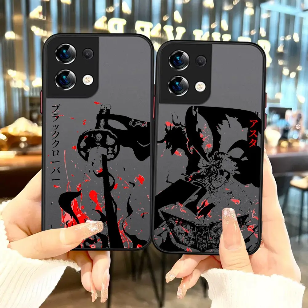 Anime Black Clover Asta Matte Phone Case For OPPO Reno 8 7 7Z 6Z 6 5 4 4SE 3 2 2F 2 Z Pro Plus 5G 4G Black Silicone Cover Funda
Anime Black Clover Asta Matte Phone Case For OPPO Reno 8 7 7Z 6Z 6 5 4 4SE 3 2 2F 2 Z Pro Plus 5G 4G Black Silicone Cover Funda